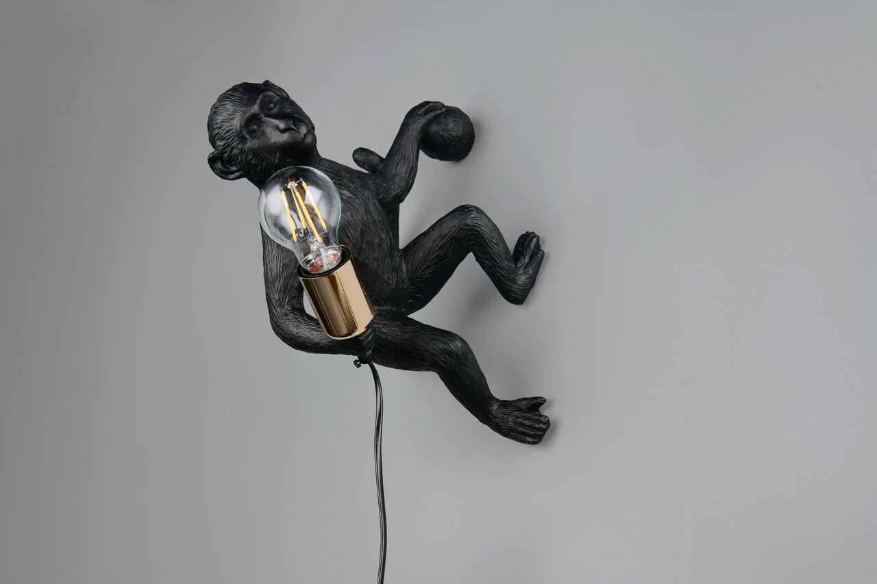 Lampa de masa Louy, RL, 35x20x36.5 cm, 15W, 1x E27, polirasina, negru