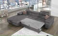 Coltar extensibil stanga 4 locuri ELTAP, Armd-21, Armando, 289x203x85 cm, lemn/poliester, gri/multicolor