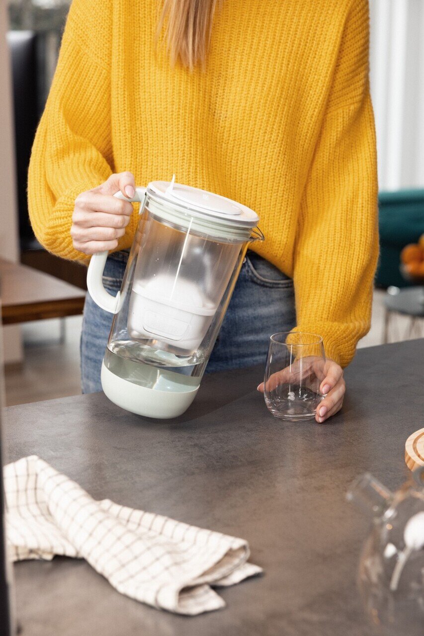 Cana filtranta Editie Aniversara 60 ani, din sticla, BRITA, 2,5 L, Maxtra PRO (lightgreen) - view 6