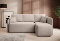 Coltar extensibil dreapta 3 locuri ELTAP, Hadson, 206x150x89 cm, lemn/poliester, bej inchis