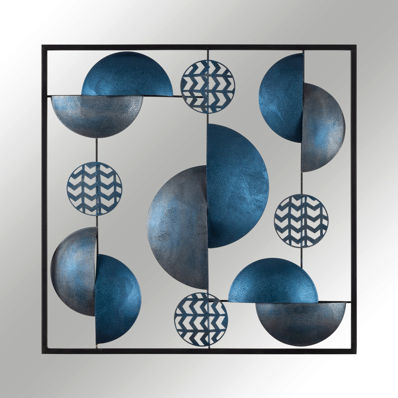Decoratiune de perete, Aurora - CH101-5, metal, 55 x 55 cm, multicolor - view 6