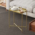 Masuta de cafea, Cerritos, Shb-009-A, 26x56x40 cm, Metal, Auriu