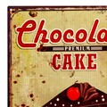 Placuta decorativa Chocolate Cake, Creaciones Meng, 25x33 cm, fier