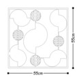 Decoratiune de perete, Metal Art My World, Metal, Dimensiune: 55 x 55 x 5 cm, Multicolor