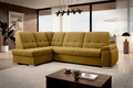 Coltar extensibil stanga 3 locuri ELTAP, LT-45NU, Sado, 272x192x95 cm, lemn/poliester, mustar
