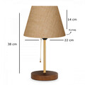 Lampa de masa, Insignio, 780SGN2559, Metal, Crem