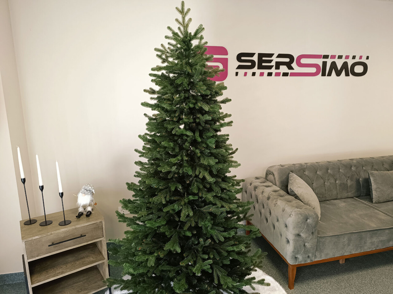 Brad artificial Christmas Deluxe by Sersimo, Viena Slim, 2D+3D, 210cm — imaginea 15