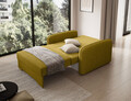 Canapea extensibila 1 loc, ELTAP, Laine, 102x109x84 cm, lemn/poliester, galben