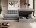 Coltar extensibil dreapta 3 locuri ELTAP, RT-85MO, Blezalt, 240x150x82 cm, lemn/poliester, gri