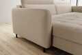 Coltar extensibil stanga 3 locuri ELTAP, LT-18MAN, Gomsi, 228x165x100 cm, lemn/poliester, bej deschis