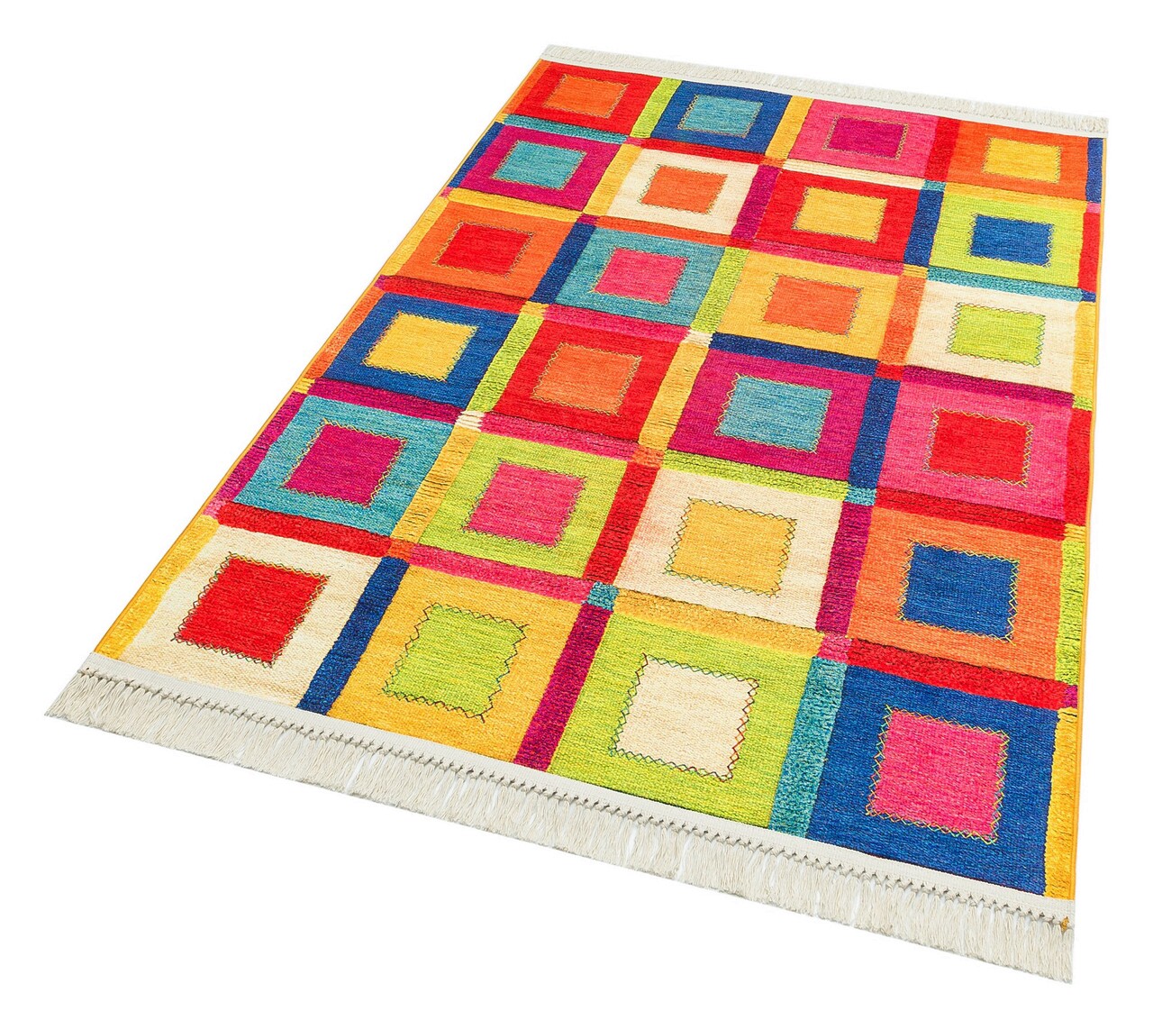 Covor, Ln 08 Multy Sacakli Nw , 75x300 cm, Poliester, Multicolor - 1 | YEO