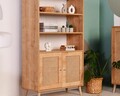 Corp biblioteca, Wolina, Hazeran Bookshelf, 40x90x58 cm, Lemn, Stejar
