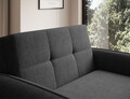 Canapea extensibila 1 loc, ELTAP, Laine, 102x109x84 cm, lemn/poliester, negru
