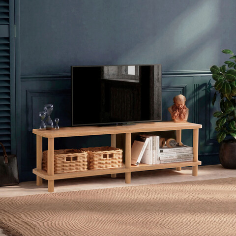 Comoda tv, dora, lada 140, 140x43.7x35 cm, maro