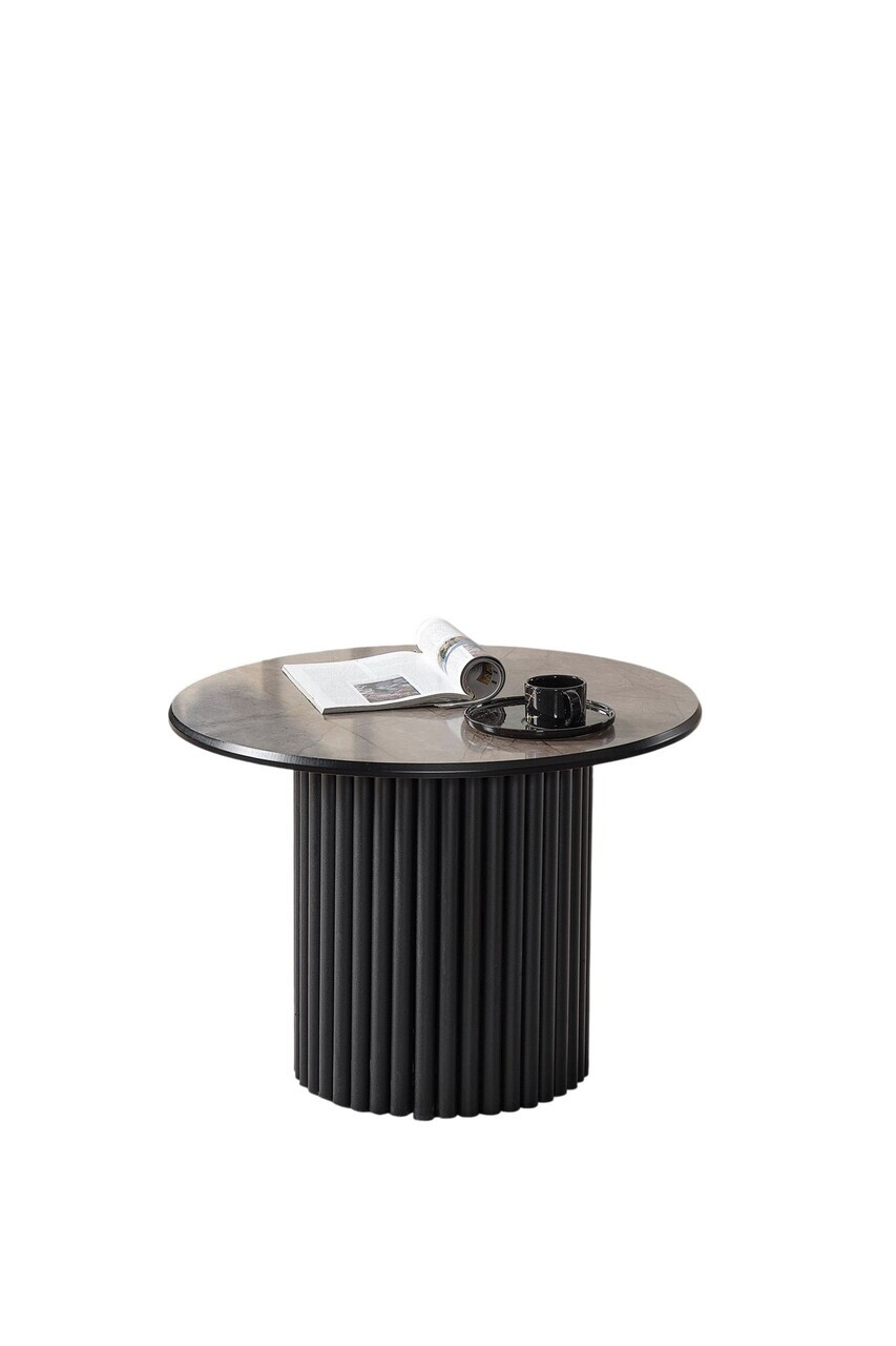 Masuta de cafea, Hanah Home, Boston, 70x42x70 cm, Metal, Negru — imaginea 4