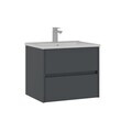 Dulap de baie cu chiuvetă, Hanah Home, Side 65 v2, Antracit mat