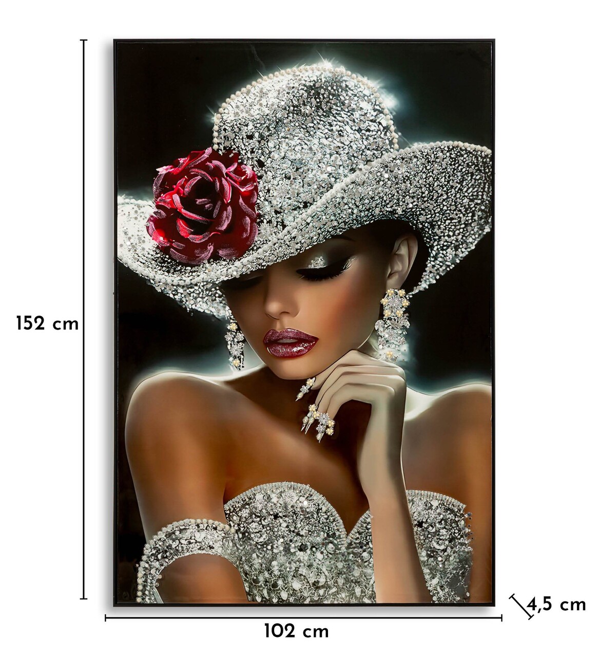 Tablou decorativ Mauro Ferretti Orleans -B 102x152 cm lemn de pin/canvas multicolor