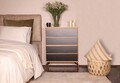 Dulap, Mod Design, YUNA, 70x86x40 cm, Stejar / Negru