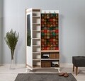Dulap cu pantofar, cuier si oglinda Inci 723, Vella, 100x36x190 cm, multicolor