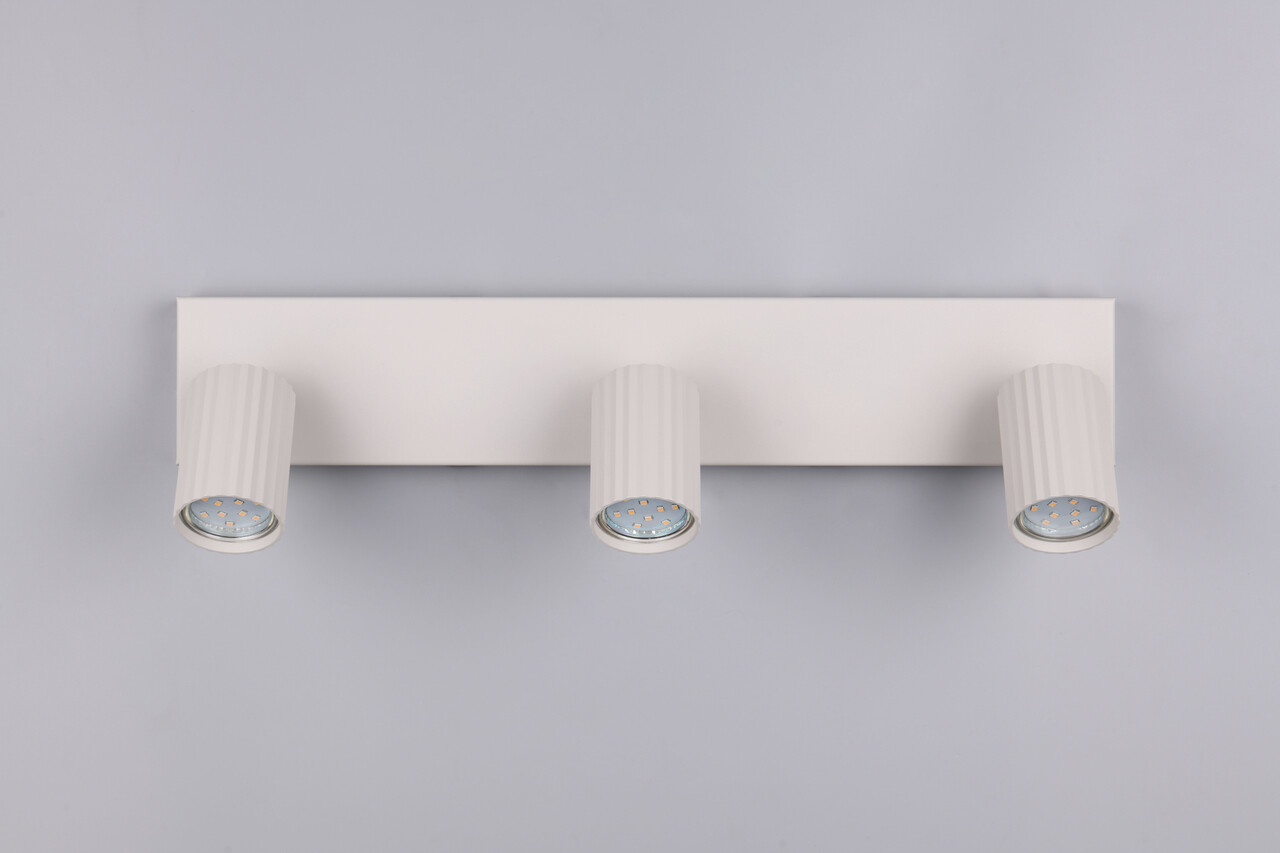 Plafoniera Soka, TRIO, 50x9x14.5 cm, 10W, 3x GU10, metal, gri