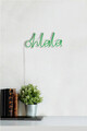 Decoratiune luminoasa LED, Oh La La, Benzi flexibile de neon, DC 12 V, Verde