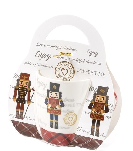 Cana nutcracker w drum, mercury, 8.3x10.5 cm, ceramica, multicolor