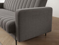Canapea extensibila 3 locuri ELTAP, Roneyy, 212x89x86 cm, lemn/poliester, gri