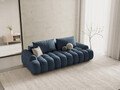 Canapea extensibila 4 locuri, Linz, Cosmopolitan Design, 250x100x84 cm, tesatura structurata, albastru inchis