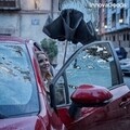Umbrela automata reversibila cu LED, Folbrella InnovaGoods, pliabila, Ø103 x 61 cm