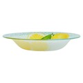 Set 12 farfurii, Fresh Summer, 20 cm - 25 cm, sticla, transparent/multicolor
