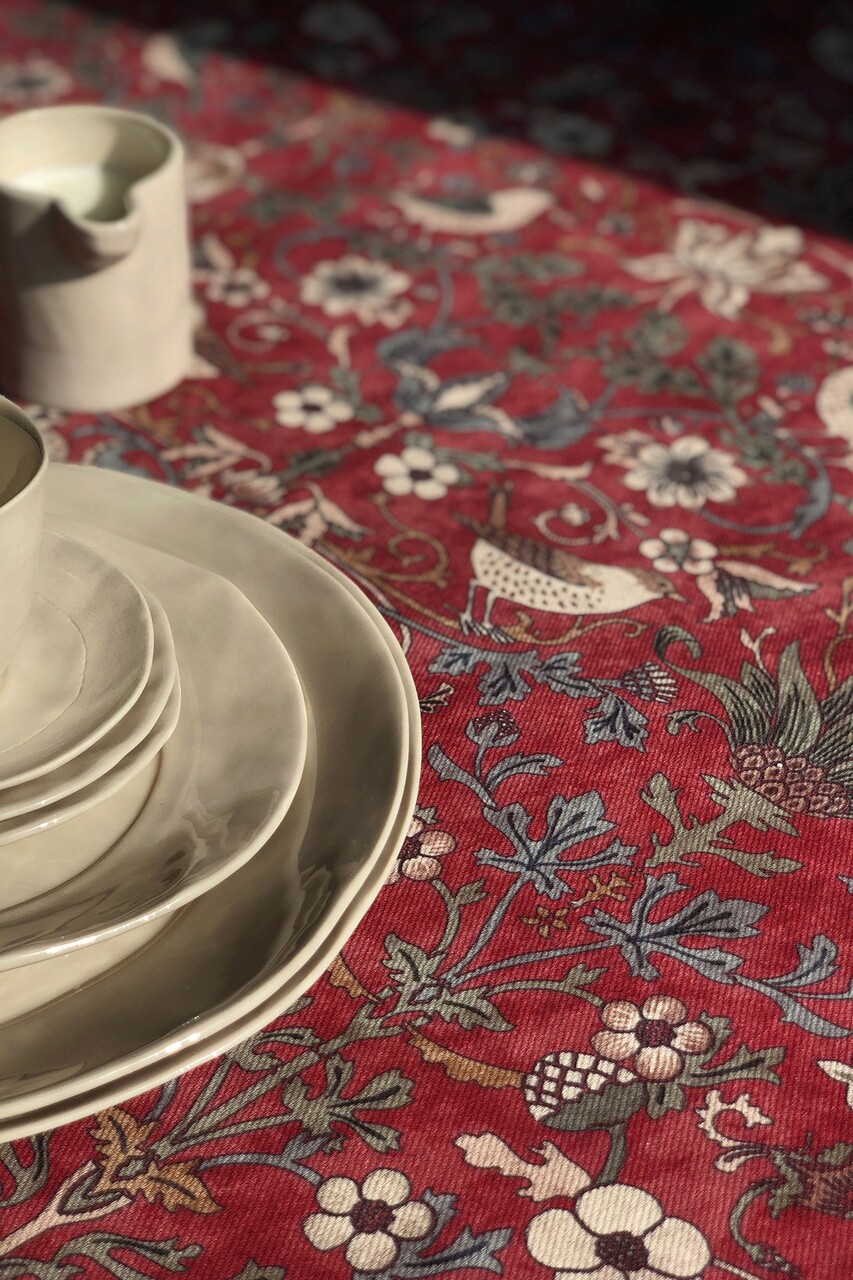 Fata de masa, SX - Kitchen, 626SRT1115, Poliester , Dimensiune: 135 x 200 cm (1 bucată), Rosu claret - 1 | YEO