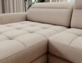 Coltar extensibil stanga 4 locuri ELTAP, LT-18RAQ, Berrto, 306x165x100 cm, lemn/poliester, bej