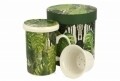 Cana cu infuzor Foglie, Duo, 320 ml, portelan, verde