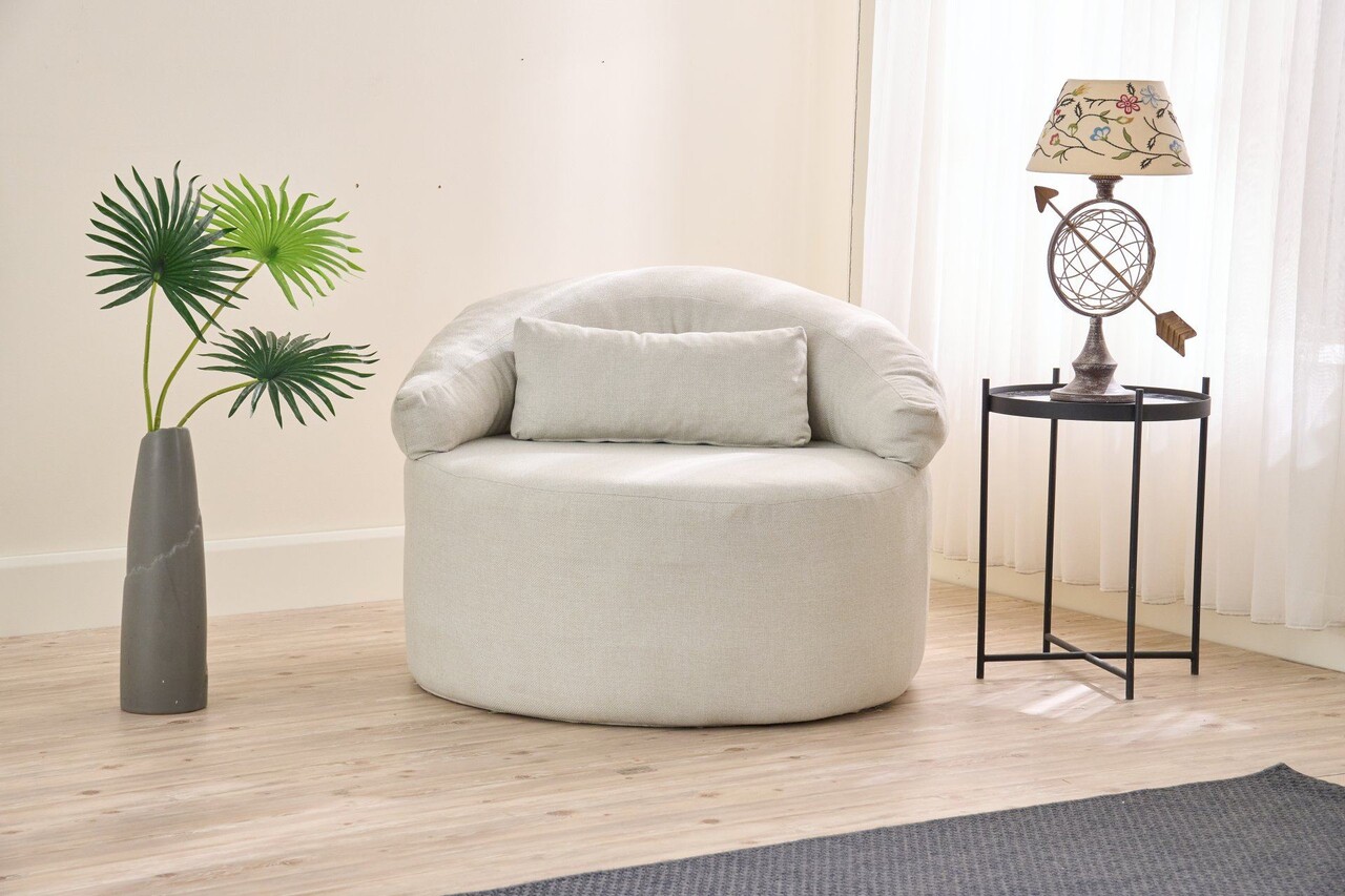 Fotoliu, Atelier del Sofa, 825BLC4725, Poliester, Crem - view 2