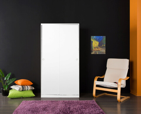 Dulap pentru haine, Adore, SWD-431-BY-2, 94x182x52 cm, PAL, Alb 94x182x52 imagine 2022