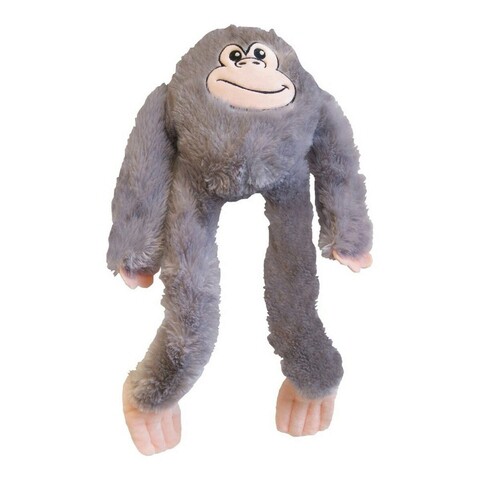 Jucarie de plus pentru caini monkey l, gloria, 45 x 11 x 44 cm, poliester, gri