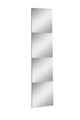 Oglinda decorativa, Mirrorland, Rectangular 2, Oglindă indestructibilă cu obturator, Argintiu
