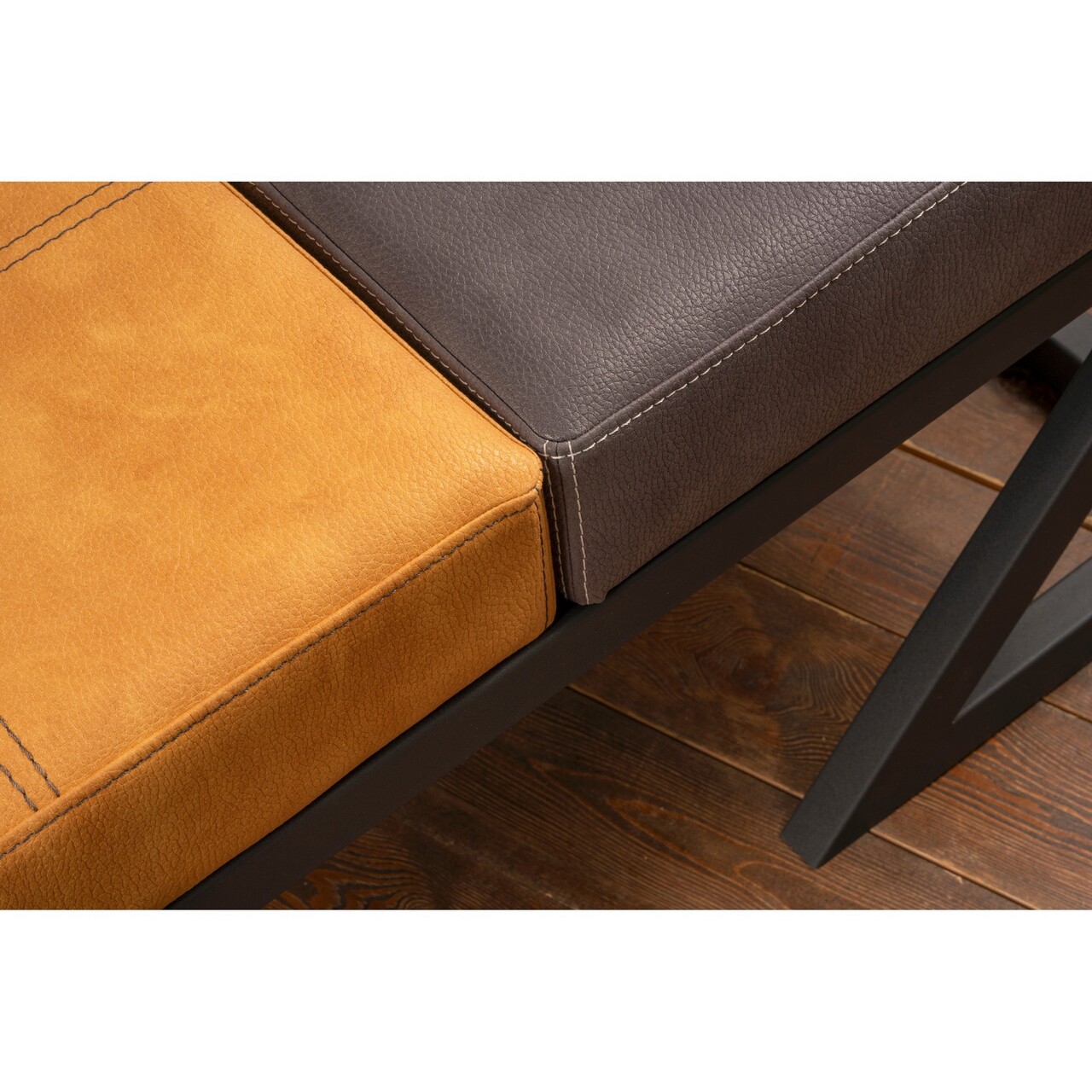 Taburet, Grace, 591GRC1114, Metal, Muștar / Antracit - 2 | YEO