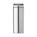 Cos de gunoi cu soft touch, Brabantia, Matt Steel Fingerprint Proof, 25 L, otel inoxidabil, argintiu