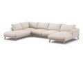 Coltar panoramic stanga 6 locuri, Naomi, Micadoni Home, 365x235x75 cm, tesatura structurata, bej