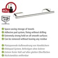 Suport pentru prosoape Orea, Wenko, 40x7x4.5 cm, inox, argintiu lucios