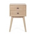Comoda cu 2 sertare, Alannis, Bizzotto, 40x32x70 cm, MDF/lemn de frasin