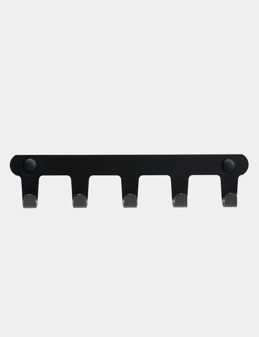 Cuier de perete, Hanah Home, Smart 5, 28.5x6x3 cm, Inox, Negru - view 2