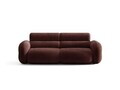 Canapea 3 locuri, Neo, Micadoni Home, 220x100x83 cm, tesatura Chenille, maro cherrywood