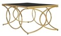 Masuta de cafea Infinity, Mauro Ferretti, 110x60x45 cm, fier, auriu
