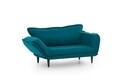 Canapea extensibila Vino Daybed, Futon, 3 locuri, 200x70 cm, metal, petrol verde