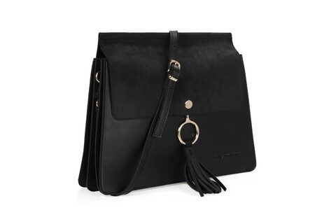 Geanta Beverly Hills Polo Club, 601, piele ecologica, negru