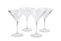 Set 4 pahare martini Fiorela, Pasabahce, 17.2 cm, sticla, transparent