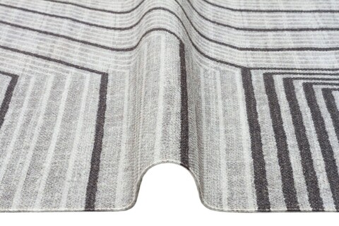 Covor de hol, As 05 Grey , 80x300 cm, Bumbac, Multicolor