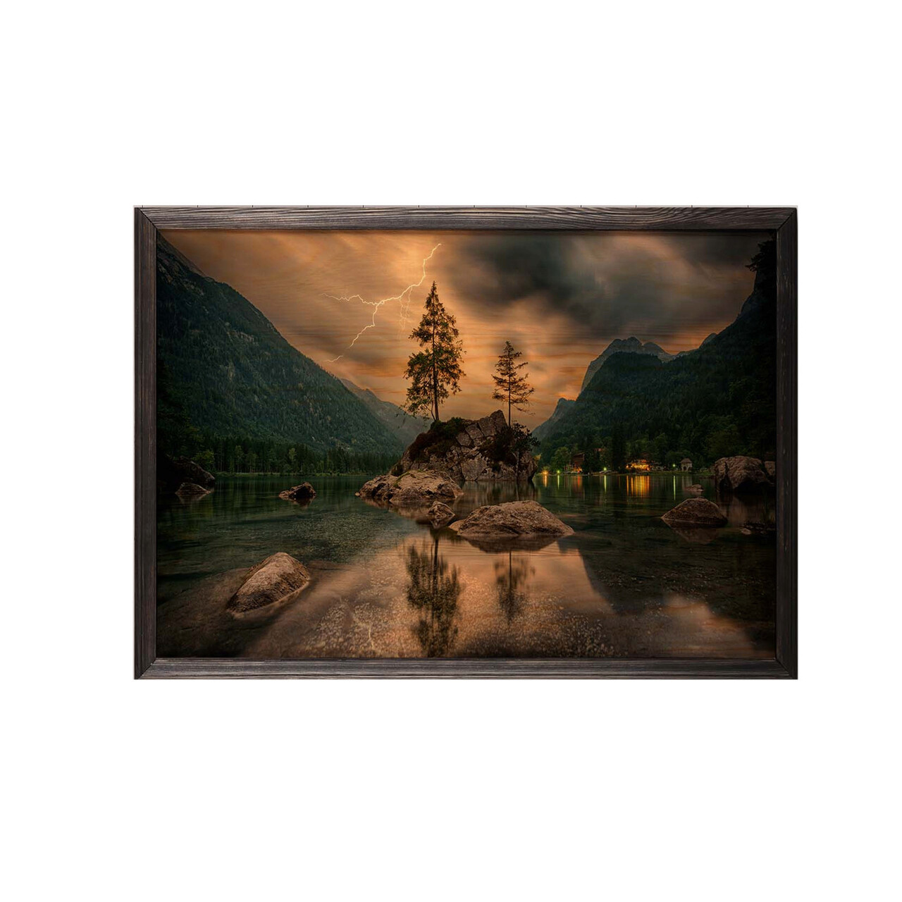 Tablou decorativ, Nature, Lemn, Lemn, Multicolor - 1 | YEO